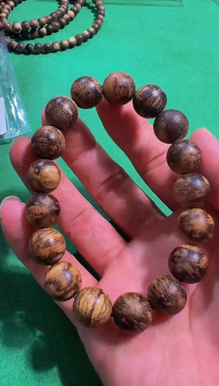 【闪购商品】沉香手串104号富森虎斑土沉19g多样性发一