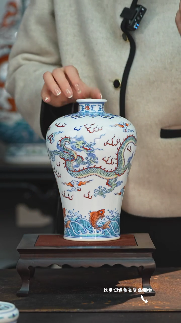 【闪购商品】中国官窑斗彩非遗传承人—涂杏花