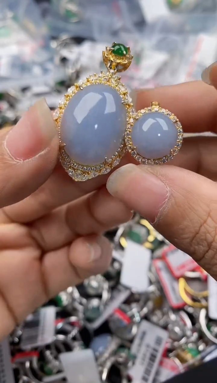 银S925镶嵌戒指翡翠333---4