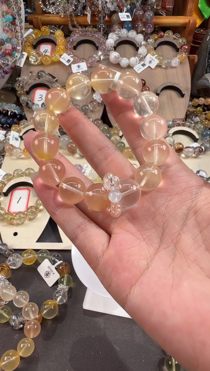 水晶手串合金K**E定制款 天然水晶默认微瑕 KEKE