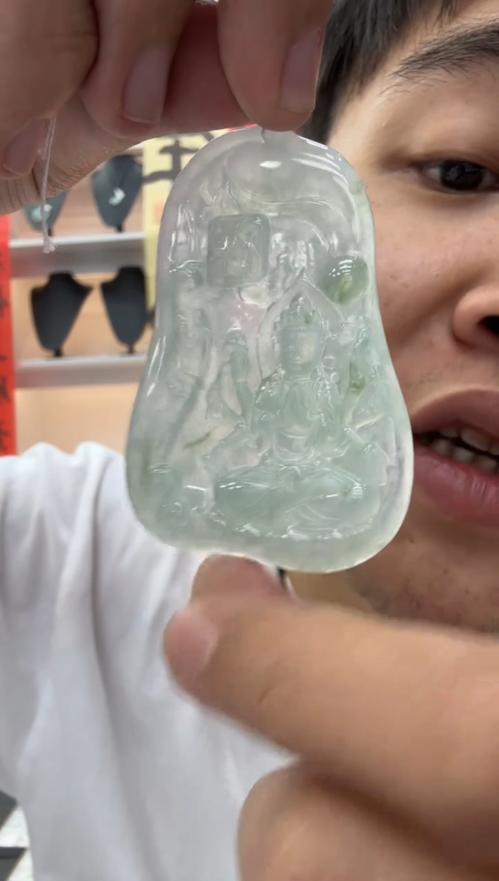 【闪购商品】翡翠颈饰未镶嵌天然翡翠A货孤品一件