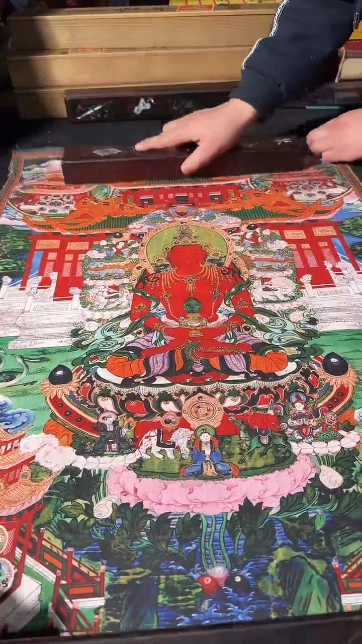 卷轴画藏式珍藏彩绘艺术馆98