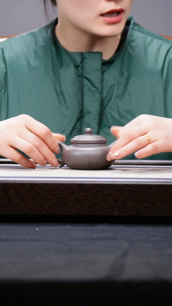 【闪购商品】紫砂茶壶大水潭天青  小号 仿古 壶 