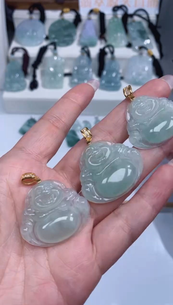 颈饰银S925镶嵌翡翠吊坠团购多样性发一件