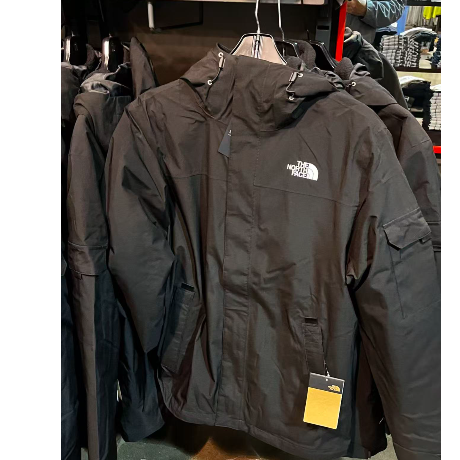 THE NORTH FACE/北面男士抓绒三合一外套  NF0A7V3JJK3-M