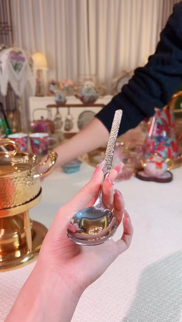 【闪购商品】瓷银色 拌饭勺 304