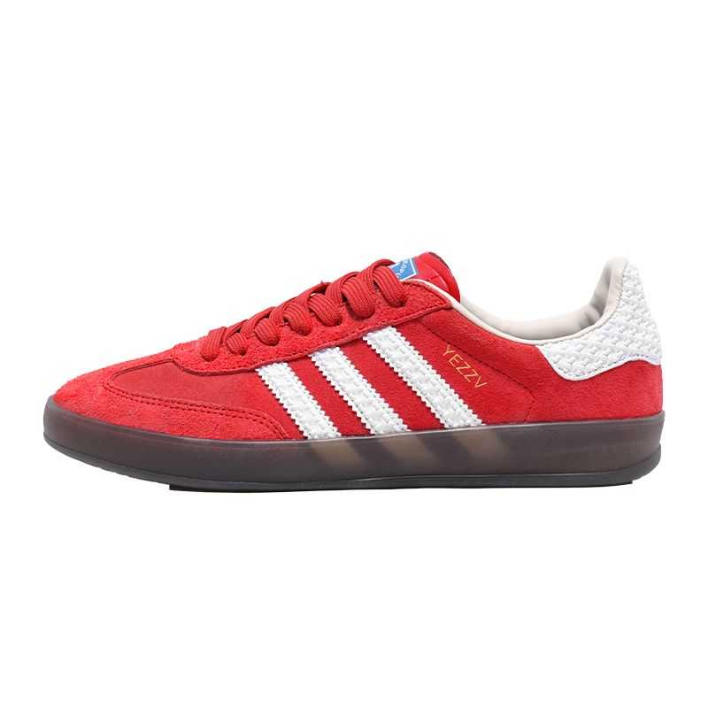 灵魂版复古真皮红色德训鞋男女款复古训练休闲运动板鞋子