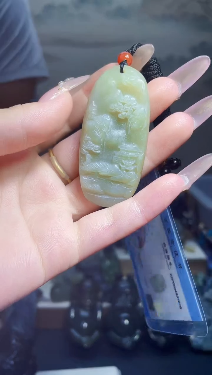 和田玉未镶嵌颈饰1