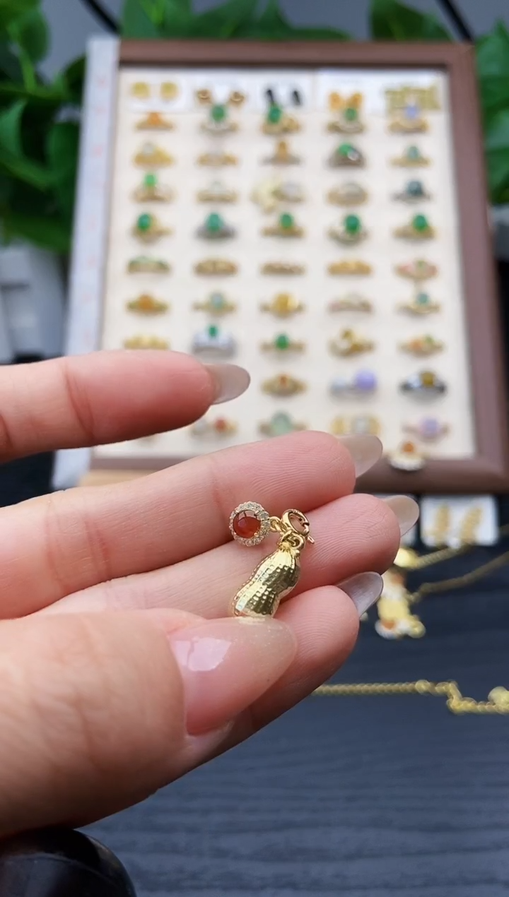 颈饰银S925镶嵌翡翠琳*酱12