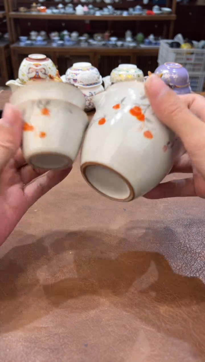 真的很便宜会开片的旅行茶具