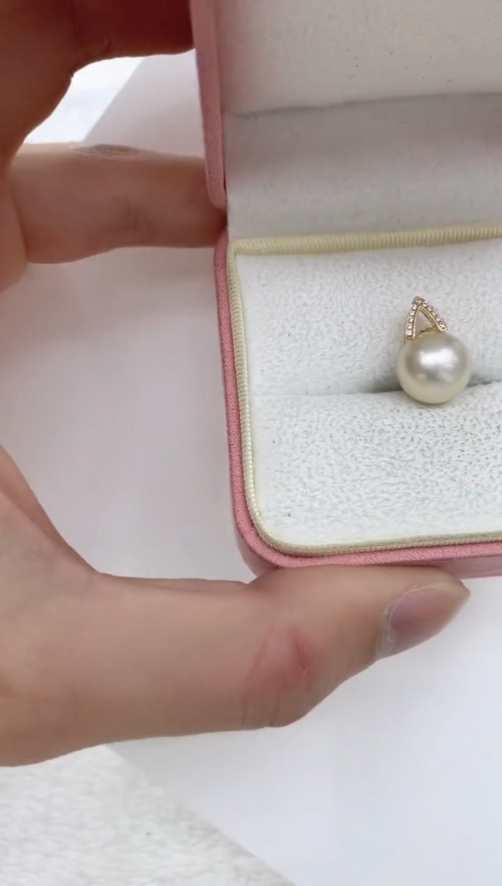 【闪购商品】海水珍珠吊坠(不含链)14K金镶嵌海水珍珠吊坠