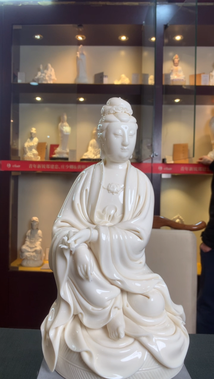 【闪购商品】摆件做蒲团观音  德化白瓷 