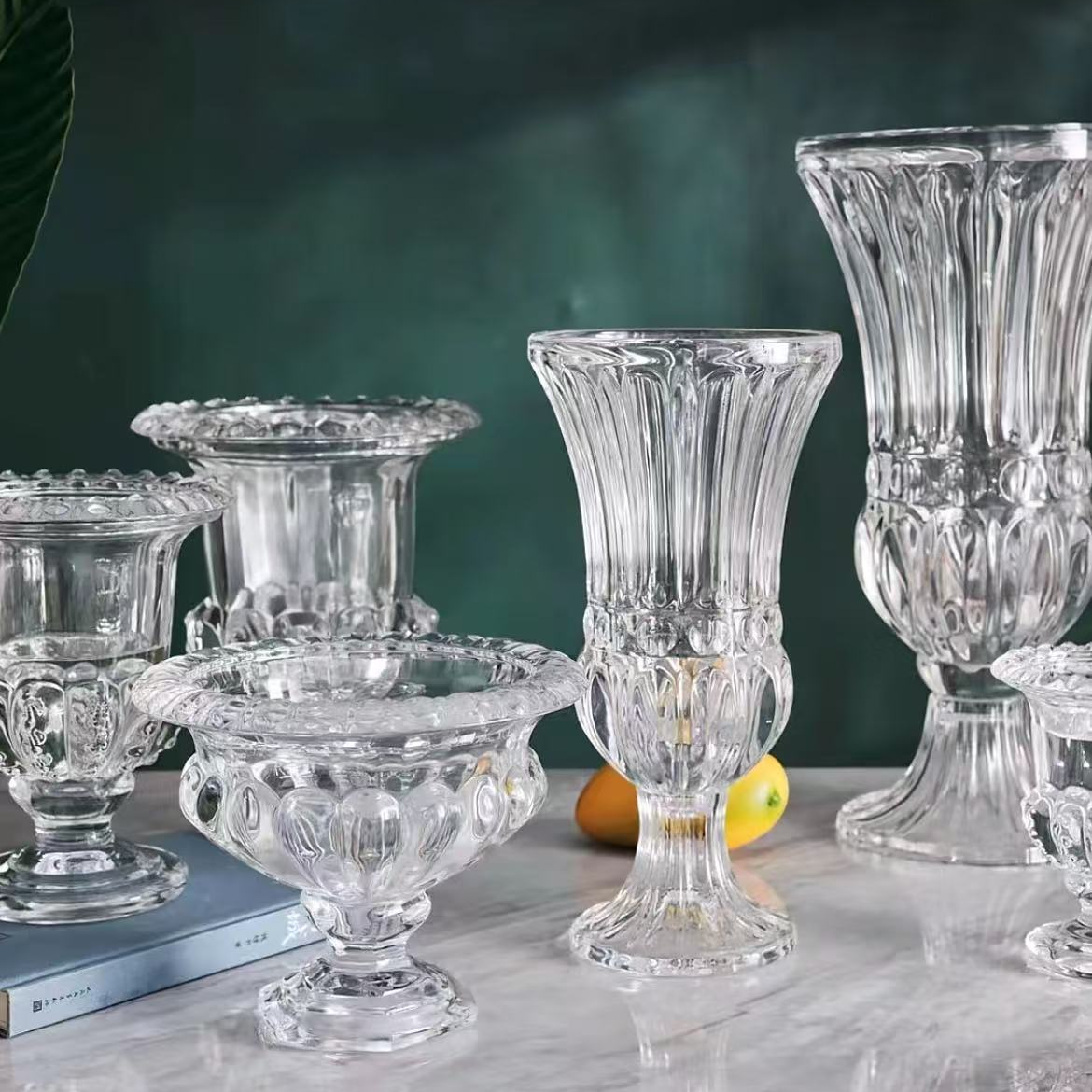 【宫灯佛手托盘】 佛手专用 宫灯花瓶 玻璃托盘 现代简约风