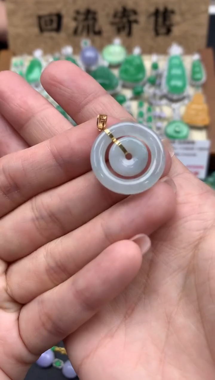 【闪购商品】翡翠颈饰18K金镶嵌62-中国好珍宝