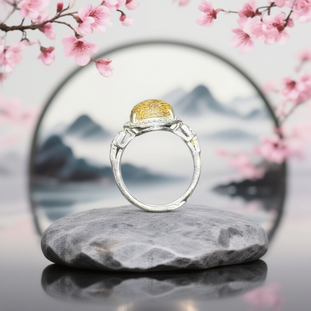 沉香5048菩萨棋树形油沉香戒指