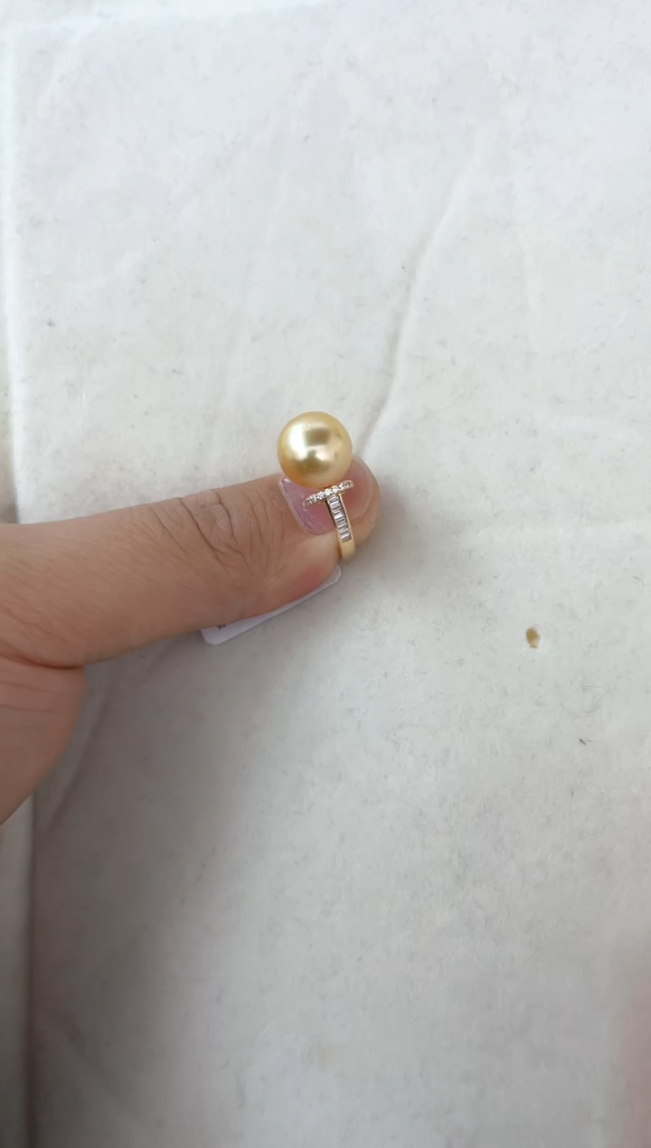 【闪购商品】海水珍珠戒指银S925镶嵌戒指
