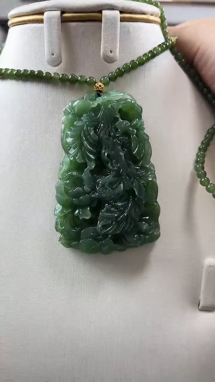 颈饰未镶嵌和田玉凤凰