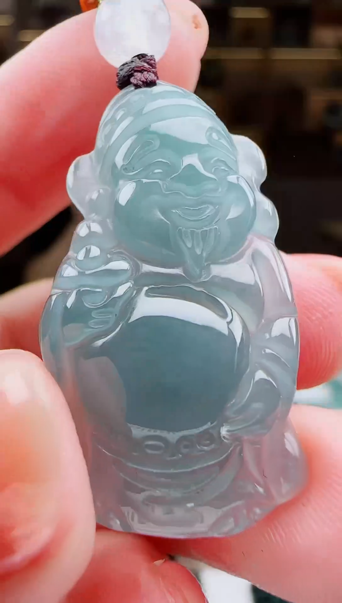 颈饰未镶嵌翡翠 多样性发其一小财神