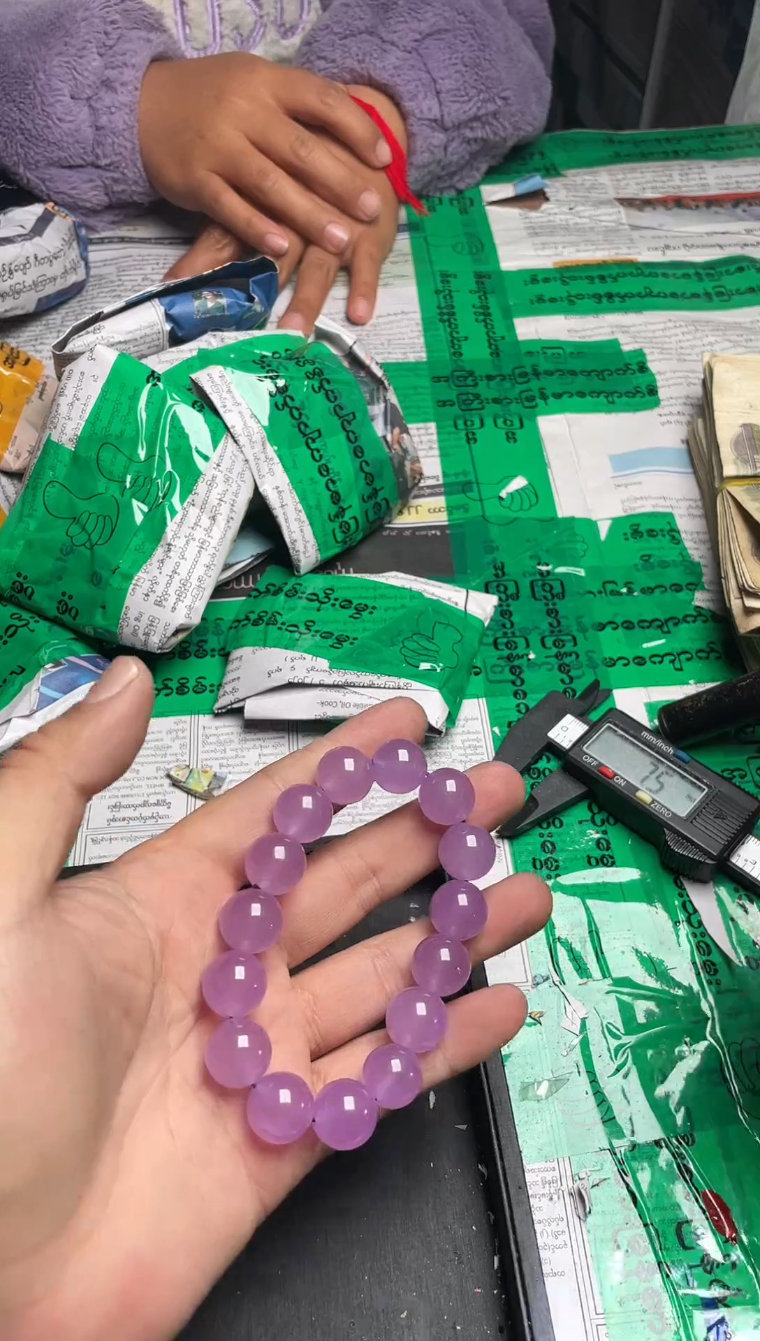 强子收货--所见即所得--多样性发货--粉春手串