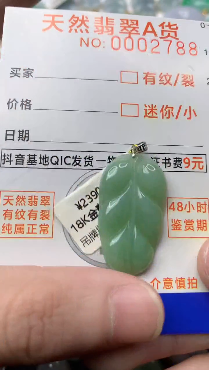 【闪购商品】翡翠颈饰18K金镶嵌1.............