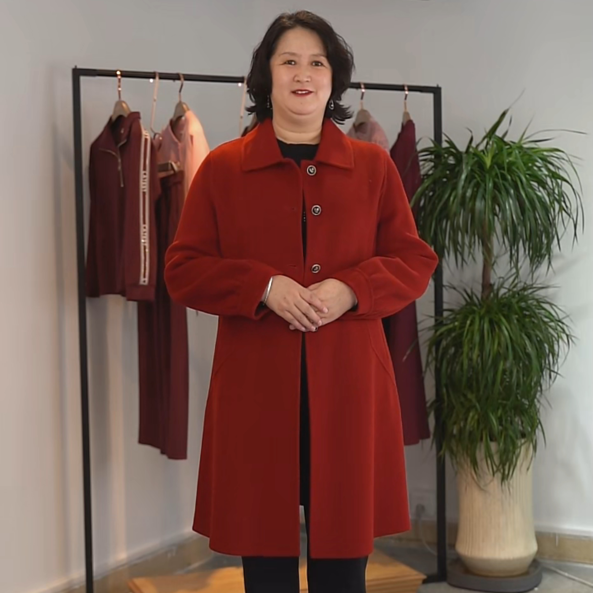 kuotai/阔太阔太高端大码女装毛呢外套