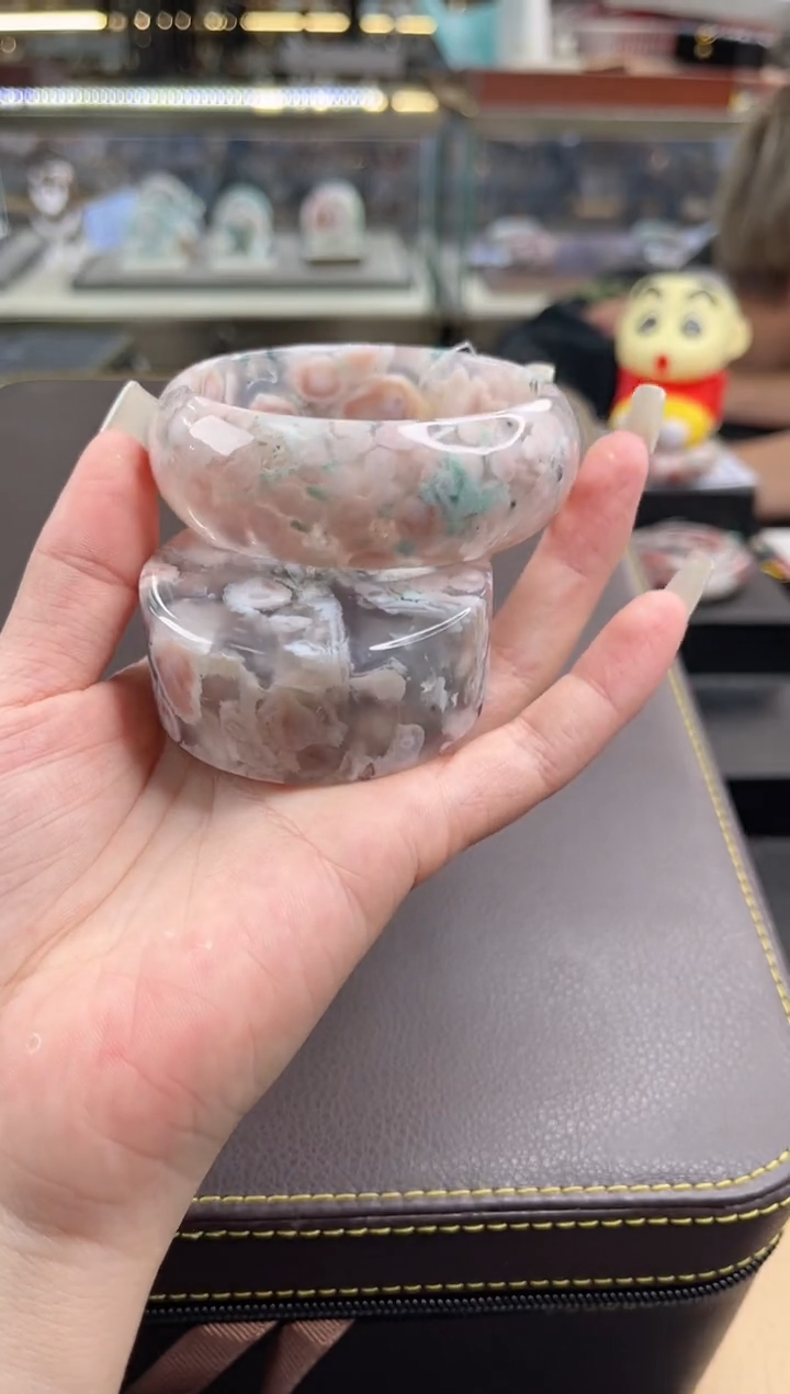 未镶嵌手镯石英质玉尘*丷圈口（赠品镯心）
