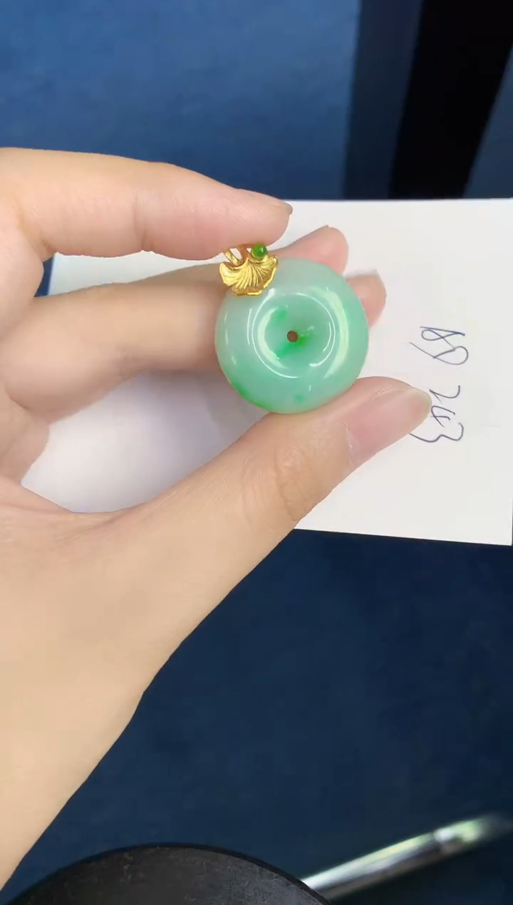 翡翠银S925镶嵌颈饰天然翡翠緬甸A貨