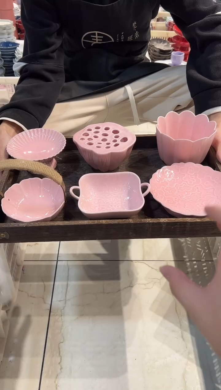 瓷片瓷微瑕商品 介意勿拍 【带托盘】