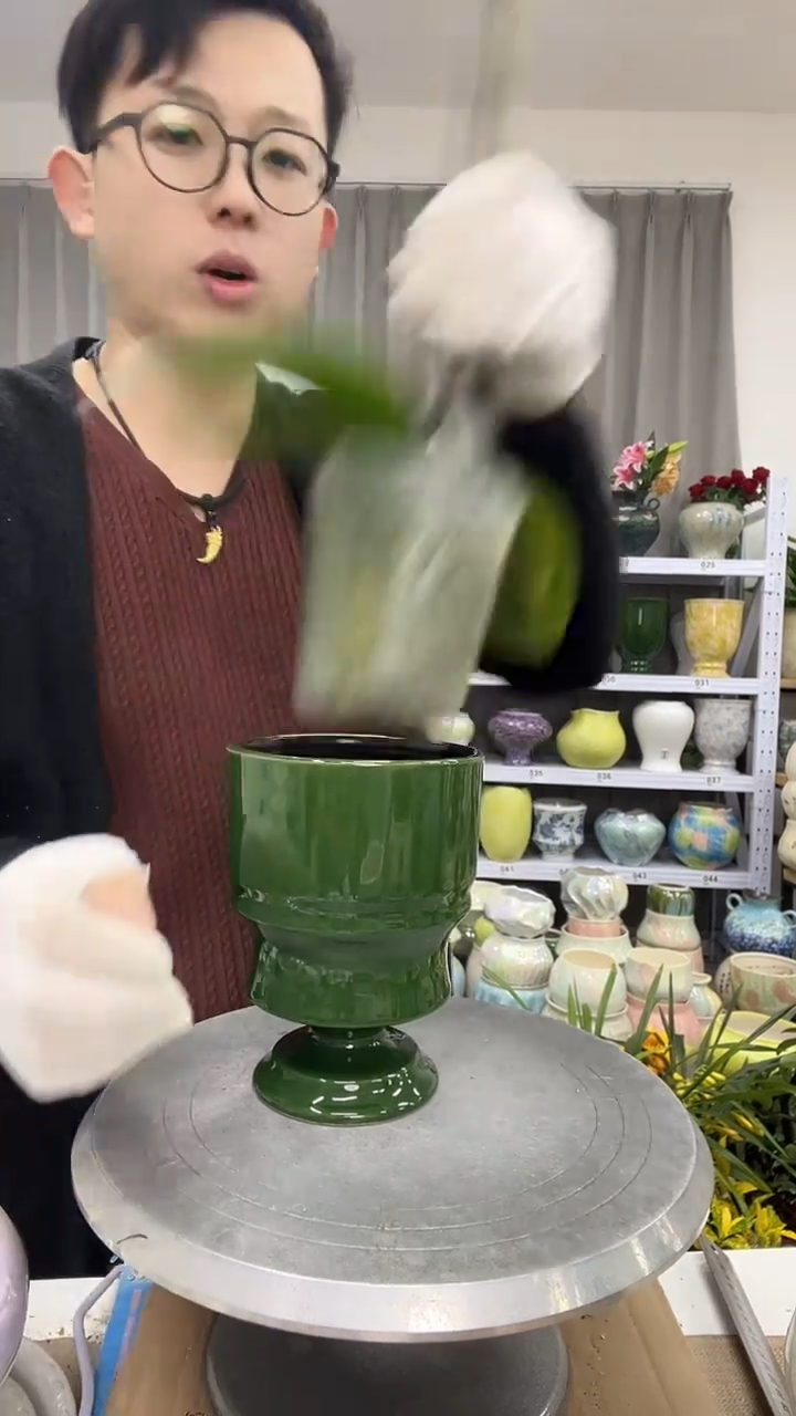 【12.10陶瓷花盆】  高度    口径     