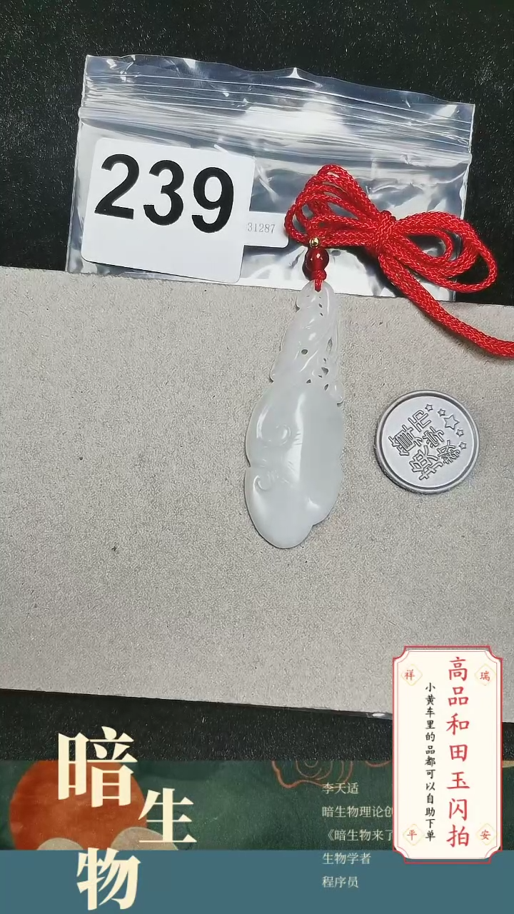 【闪购商品】和田玉吊坠(赠链)未镶嵌239