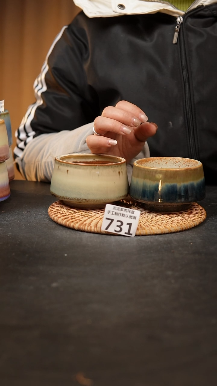 【闪购商品】瓷片731泥泥手工花盆