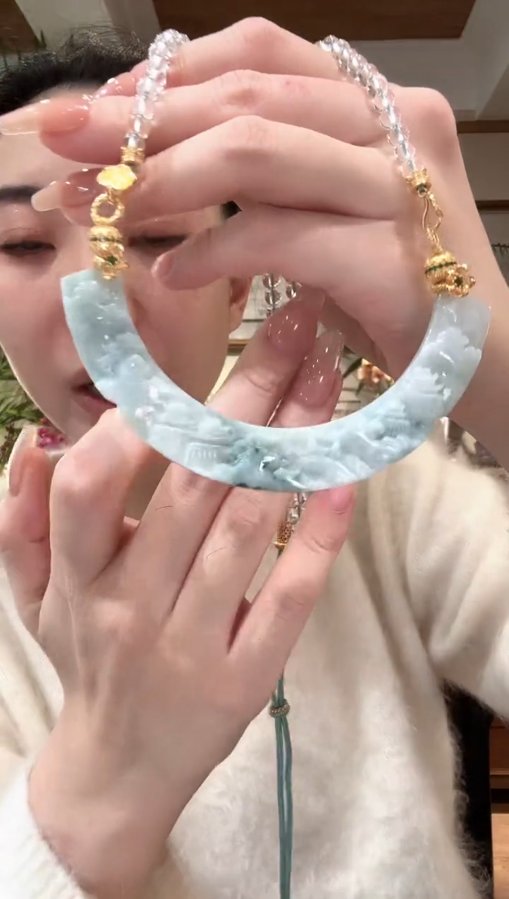 【闪购商品】翡翠颈饰未镶嵌国风