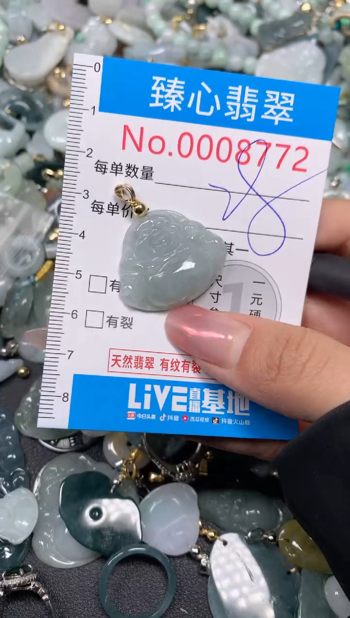 【闪购商品】翡翠颈饰未镶嵌含绳0008772