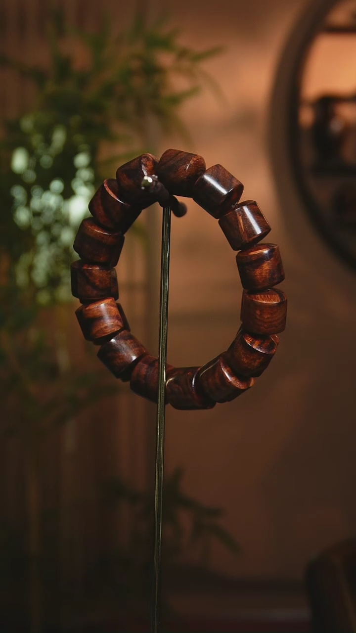 【闪购商品】黄花梨/降香黄檀手串/手链海南黄花梨1.5cm桶珠