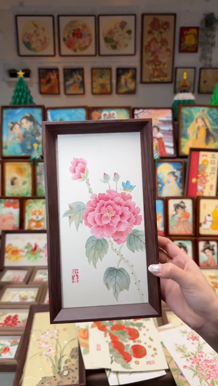 国画芙蓉花 手绘国画27