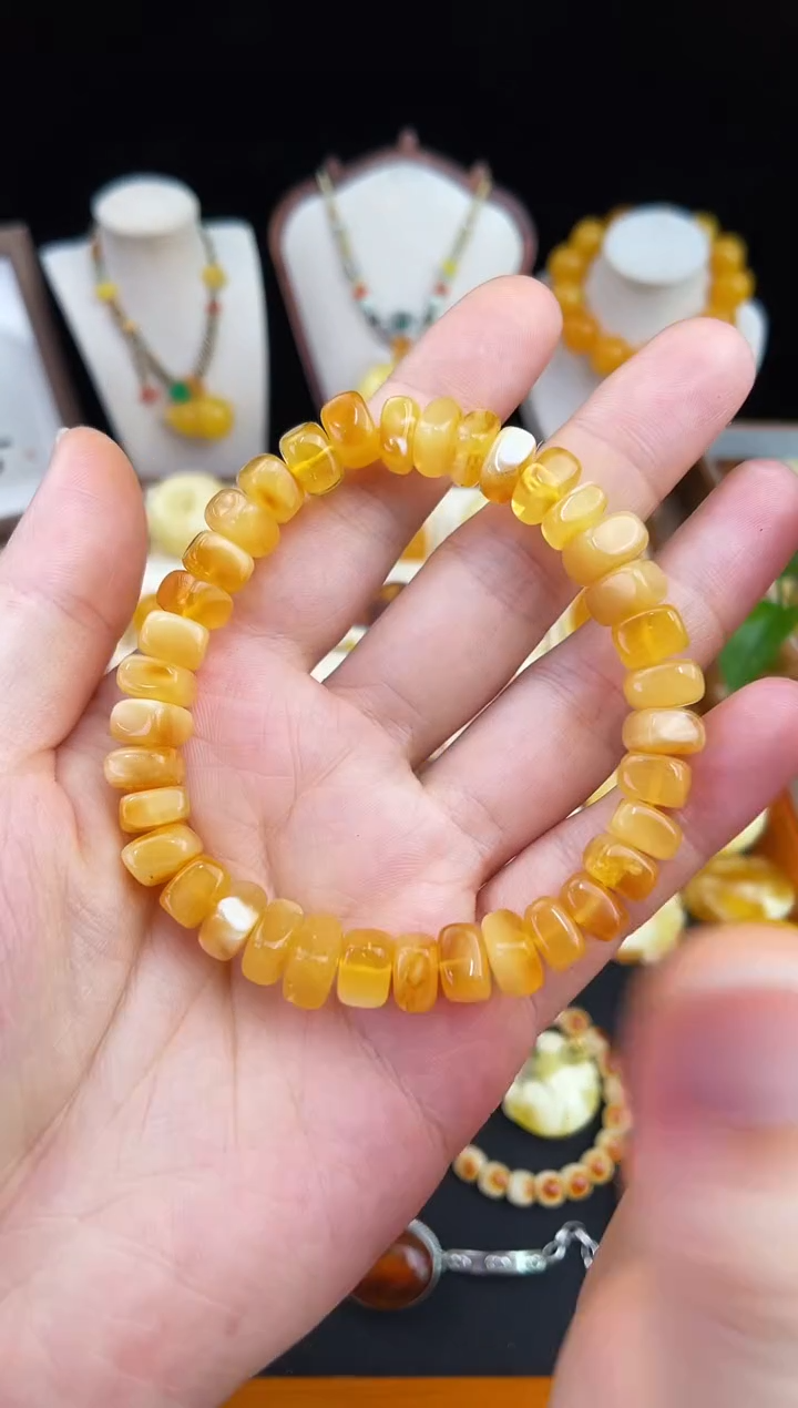 琥珀未镶嵌珠宝奇石柒月