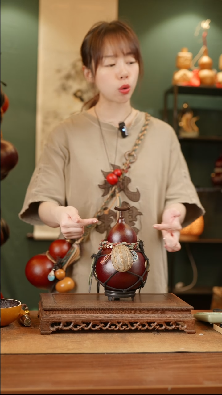 55号精品天然大漆酒葫芦一物一拍~