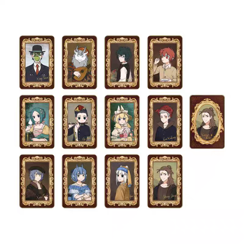 【拆盒】非人哉-名画系列吧唧亚克力透卡潮玩盲盒