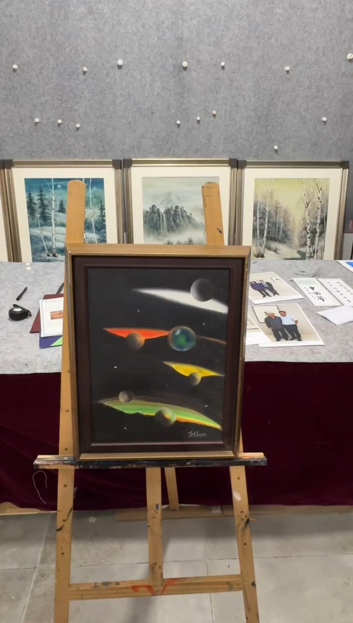 【闪购商品】油画赵有臣1平尺山水油画带框