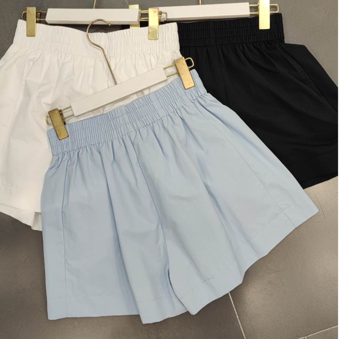 意法一批清仓 新款高腰运动休闲短裤女宽松百搭阔腿裤F0892