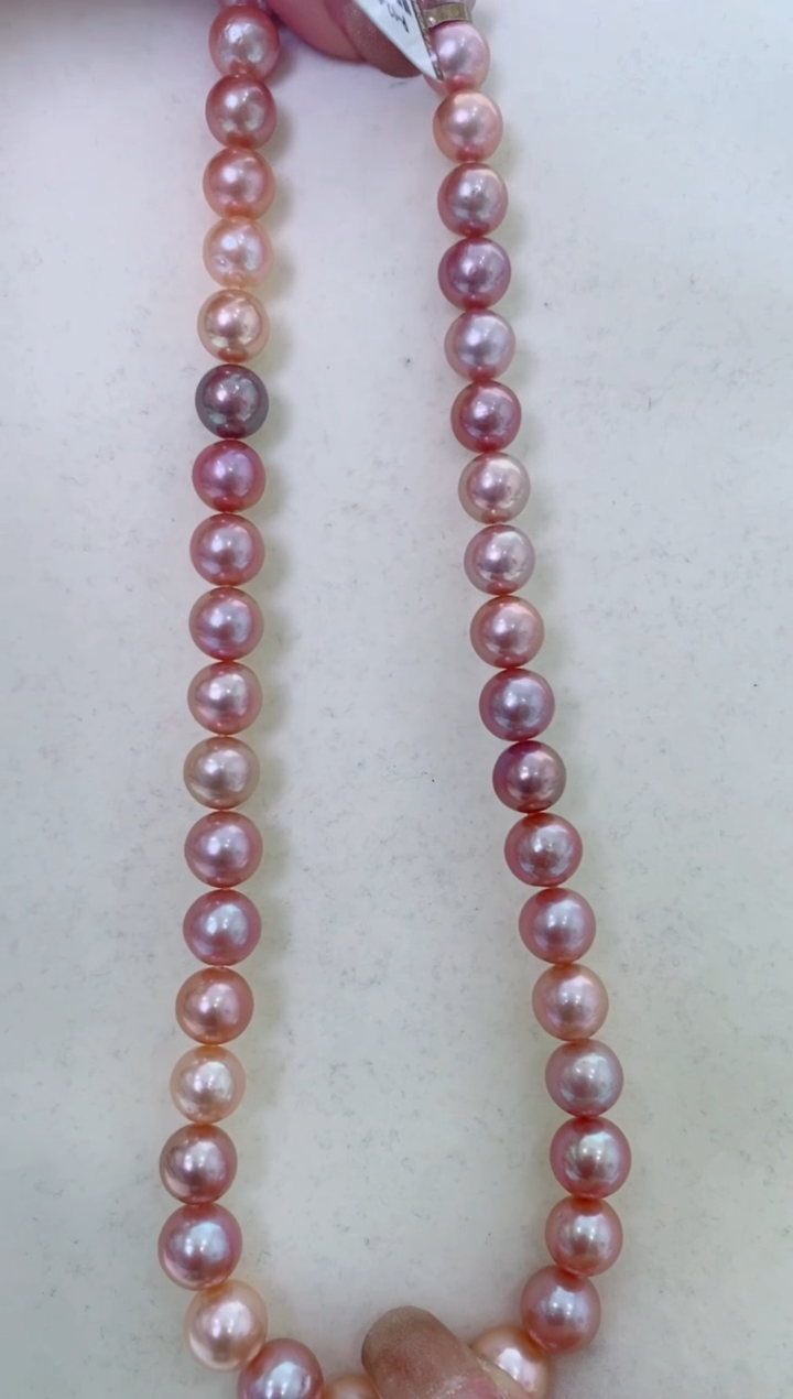 未镶嵌淡水珍珠LL珍珠项链@@p1083