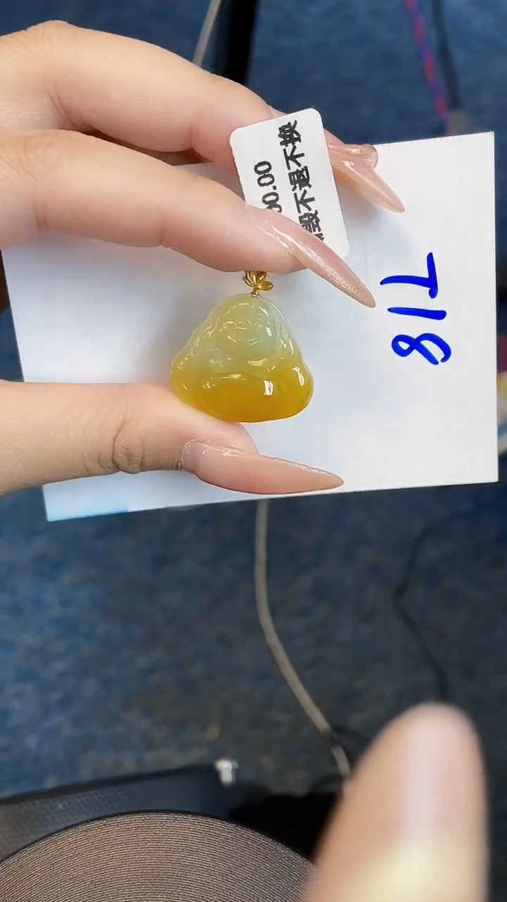 【闪购商品】翡翠颈饰18K金镶嵌00000000