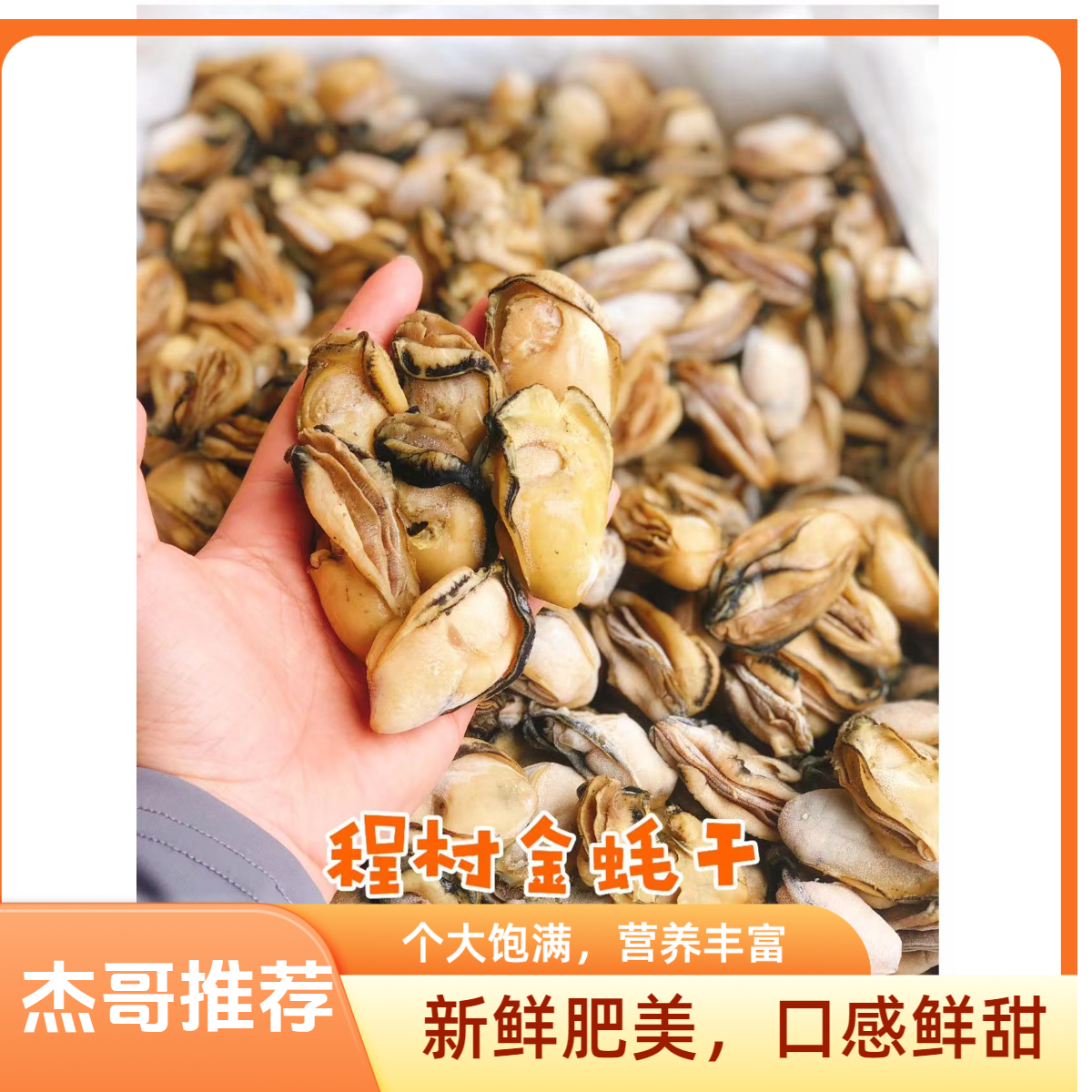 精选40头金蚝干【程村本地蚝民自晒金蚝】