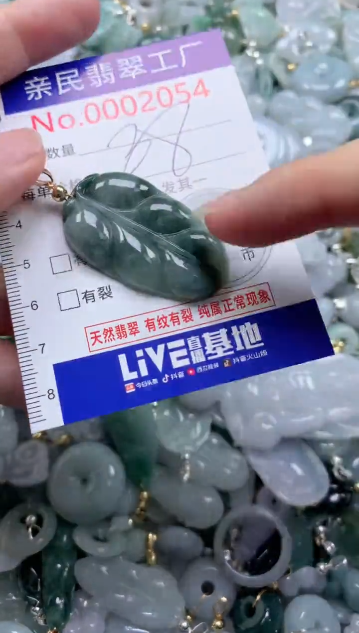 翡翠未镶嵌吊坠(不含链)2054