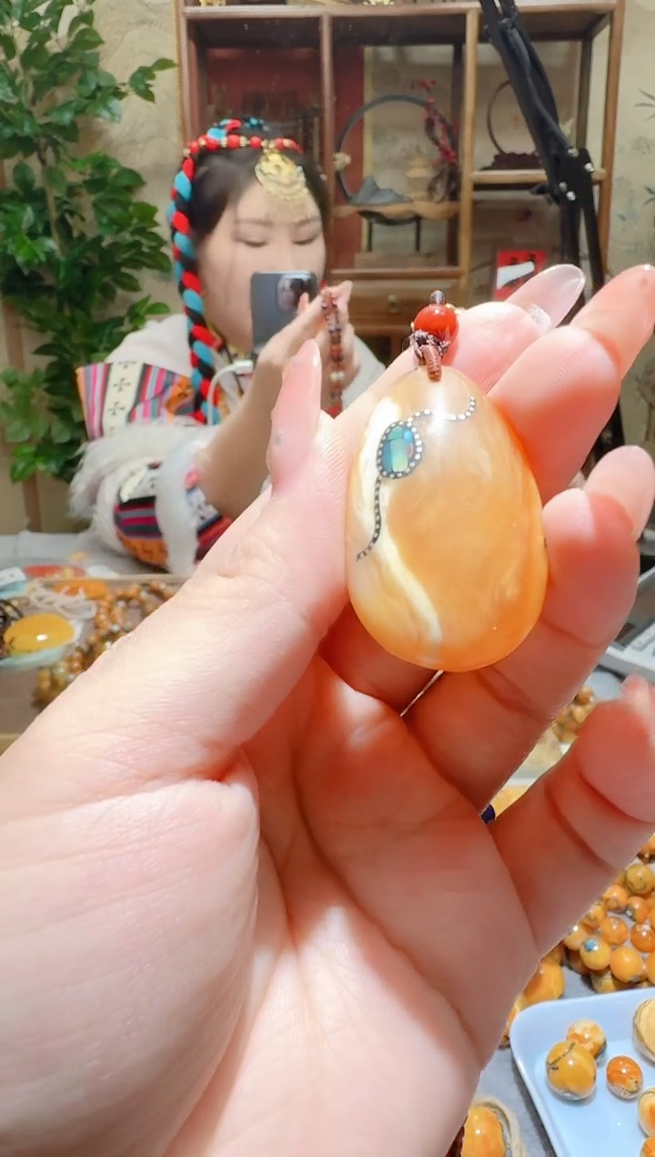 蜜蜡颈饰未镶嵌9299天然蜜蜡珠宝奇石全都保真