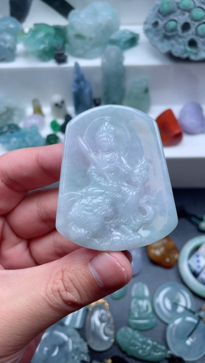 【闪购商品】翡翠颈饰未镶嵌文殊