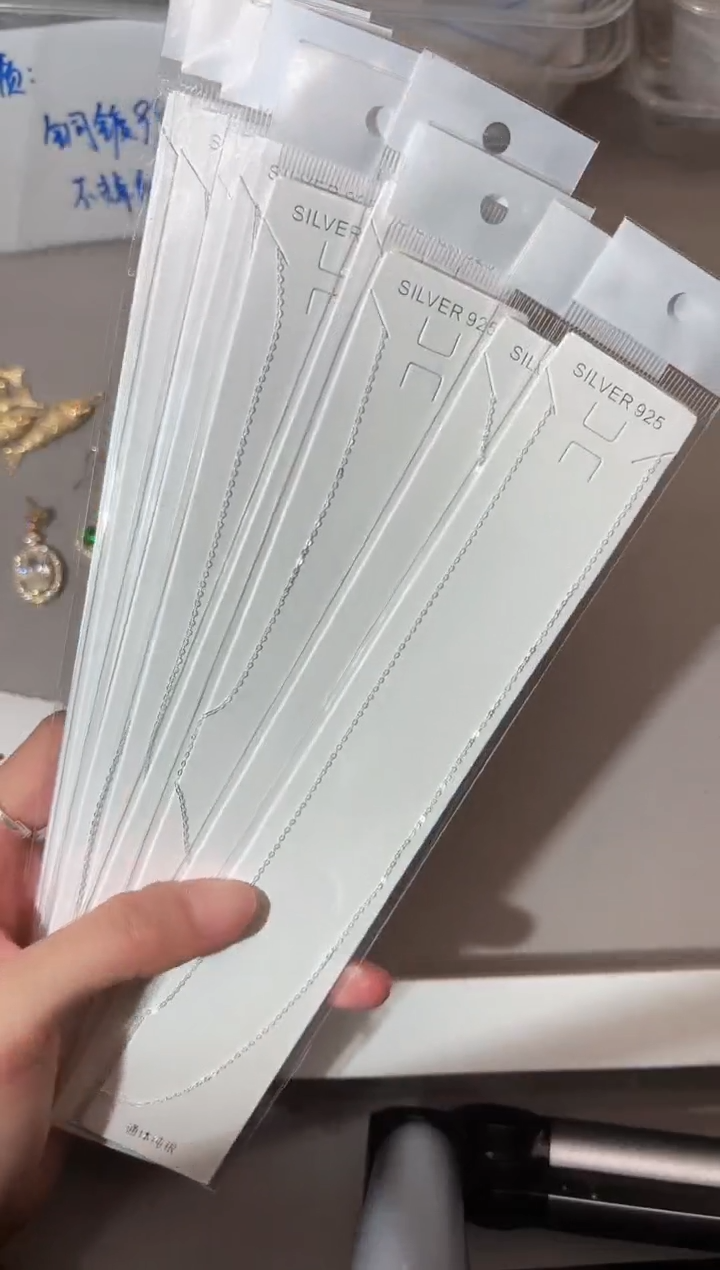 纯银无S925素链细细的