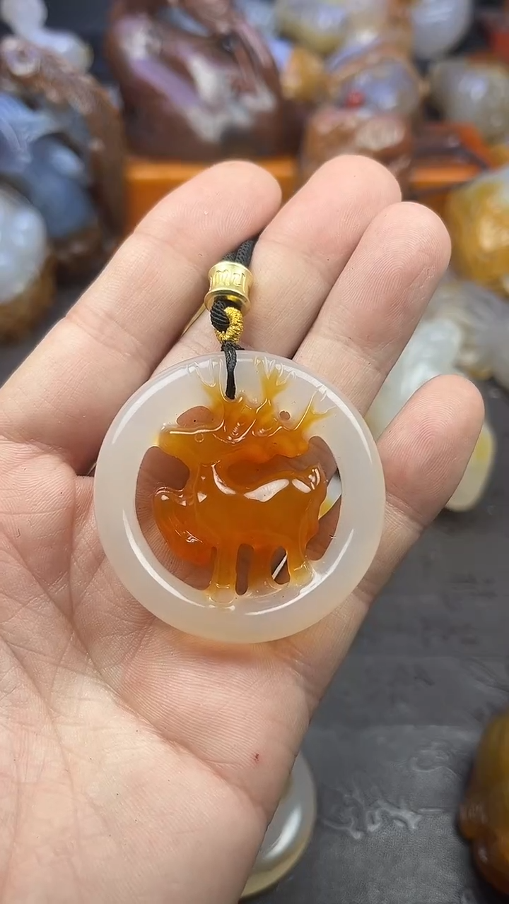 【闪购商品】玛瑙/玉髓吊坠未镶嵌1