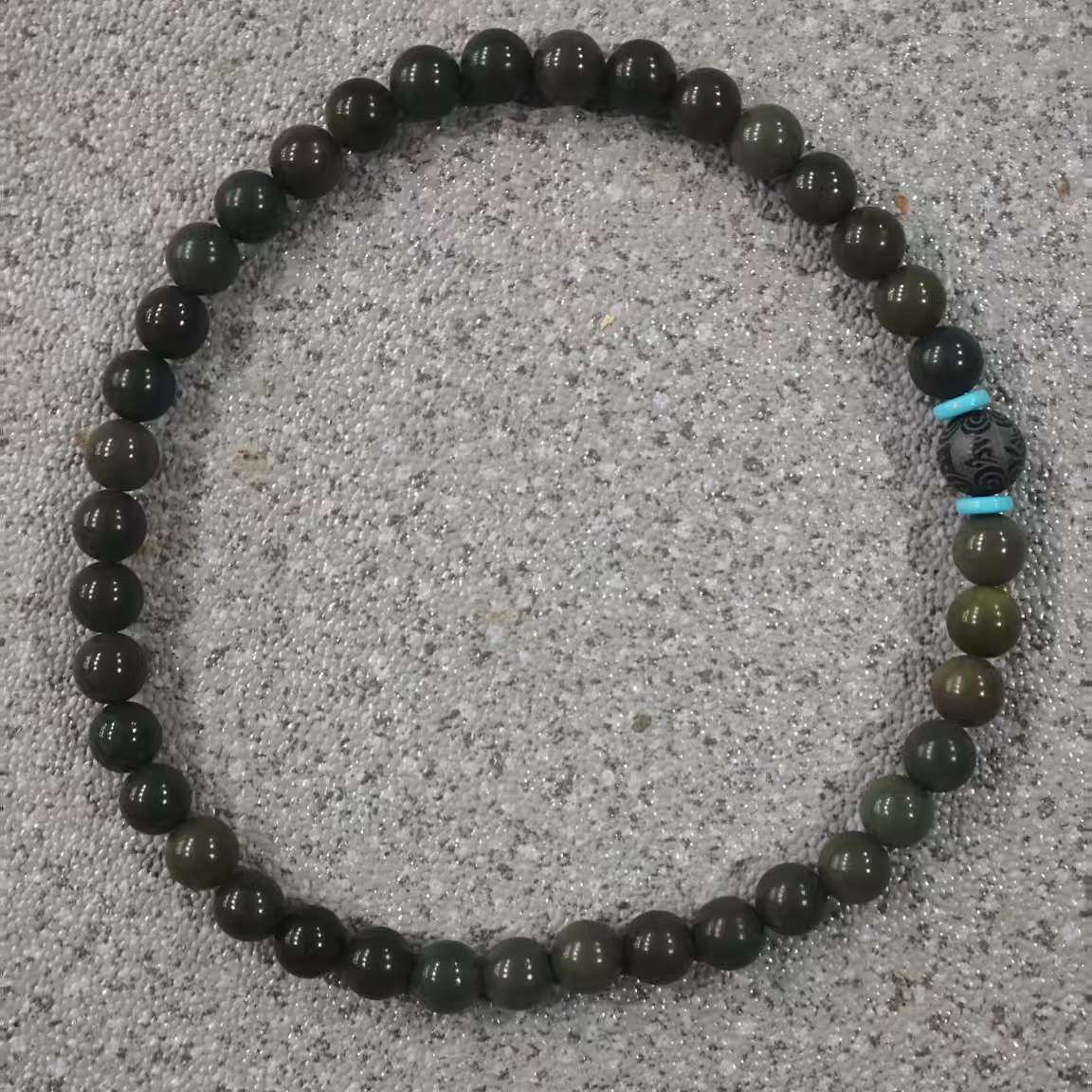 P190 绿幽灵菩提手持1.1cm（底色多样性）