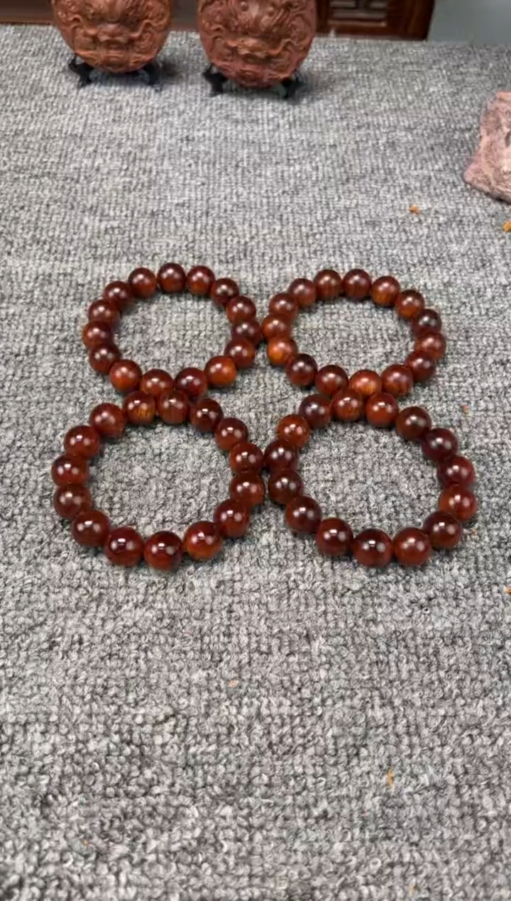 柏木（崖柏）1.5圆珠黑金骨坨坨料  瓷化料